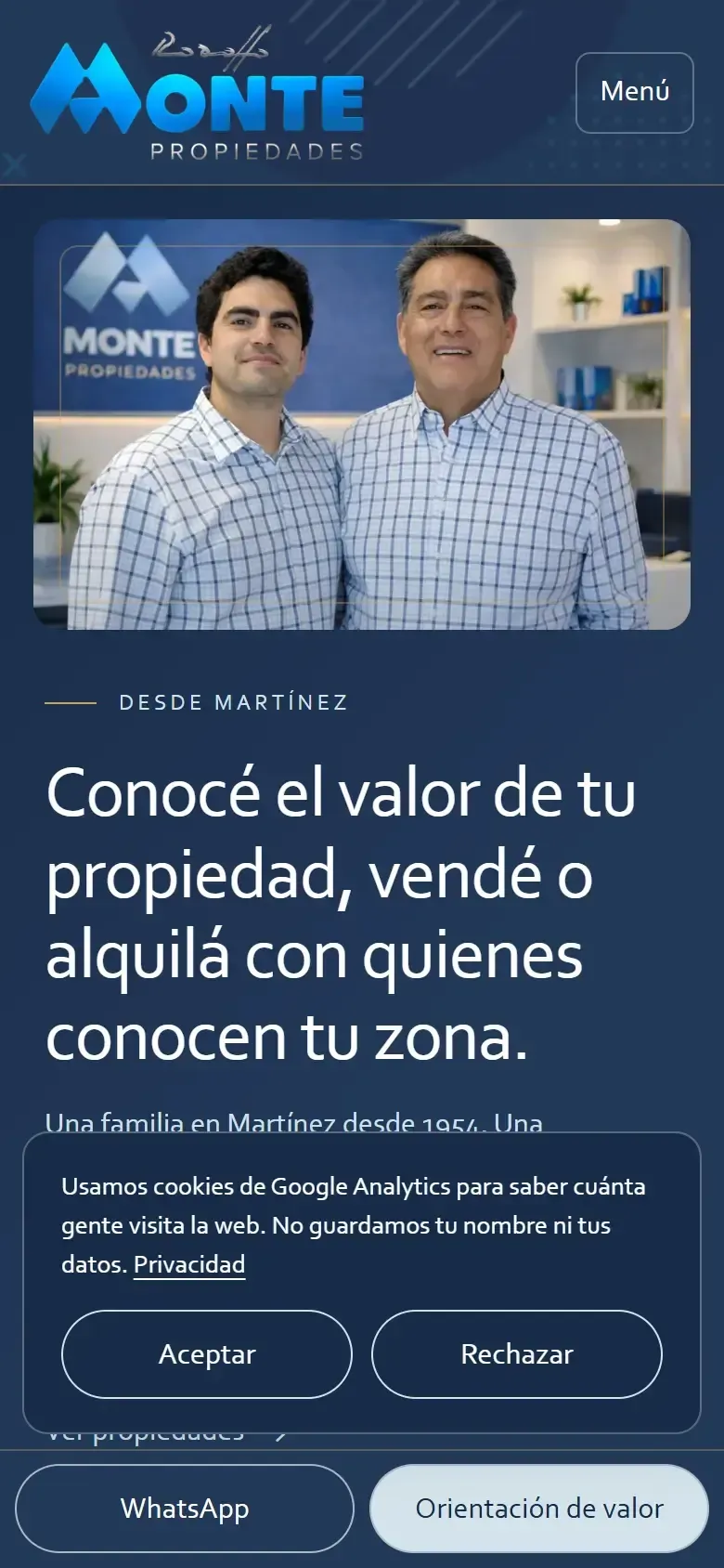 Versión para celular de Rodolfo Monte Propiedades